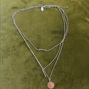 LOFT Silver Layered Necklace